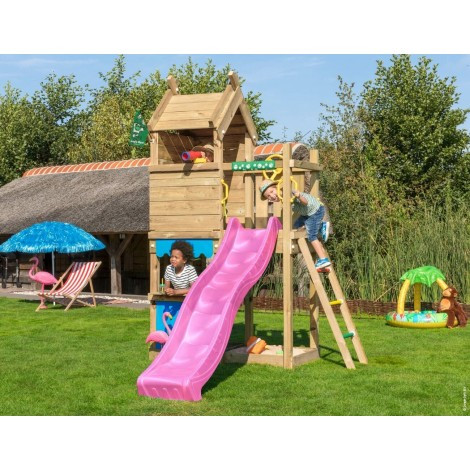 Jungle Gym Turn de joaca mic Resort cu tobogan de 230 cm 