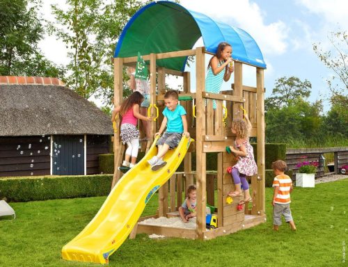 Jungle Gym Turn de joaca Farm cu tobogan de 230 cm 