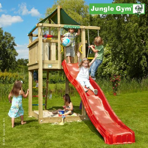 Jungle Gym Turn de joaca Lodge cu tobogan  de 290 cm 