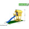 Jungle Gym Platforma XL pentru casuta Crazy cu tobogan de 290 cm 