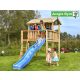 Jungle Gym loc de joaca platforma mare XL Playhouse cu casuta si tobogan 