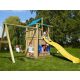 Jungle Gym loc de joaca turn Lodge cu modul casuta Playhouse si leagan 