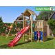 Jungle Gym loc de joaca cu turn Mansion cu casuta Playhouse si leagan  