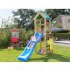 Jungle Gym Turn de joaca mic Patio cu tobogan de 230 cm 