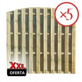 Oferta XXL Gard Multi arcuit cu lamele de 8 mm 180x180 cm 5 buc.